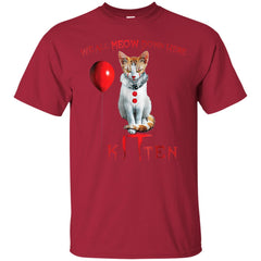 We All MEOW Down Here Clown Cat Kitten T-Shirt LTD Apparel - Ricetee